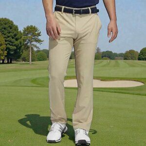 Adidas Ultimate 365 Golf Pants 36 Gold Unhemmed DP 6270 Stretch Sports A…